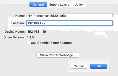 update-printer-ip-address