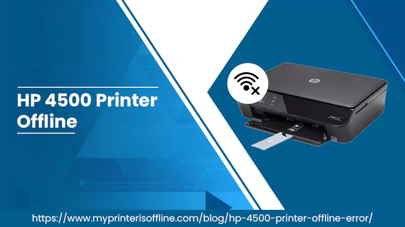 hp 4500 printer offline